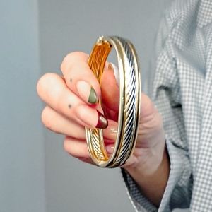 Bracelet plaqué or et agent